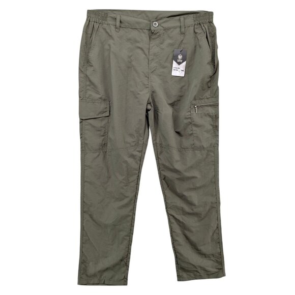 Jiangkuo Cewei Tactical Cargo Pants Mens Green Ultra Lightweight Sz 3XL 38x30 - Picture 1 of 12